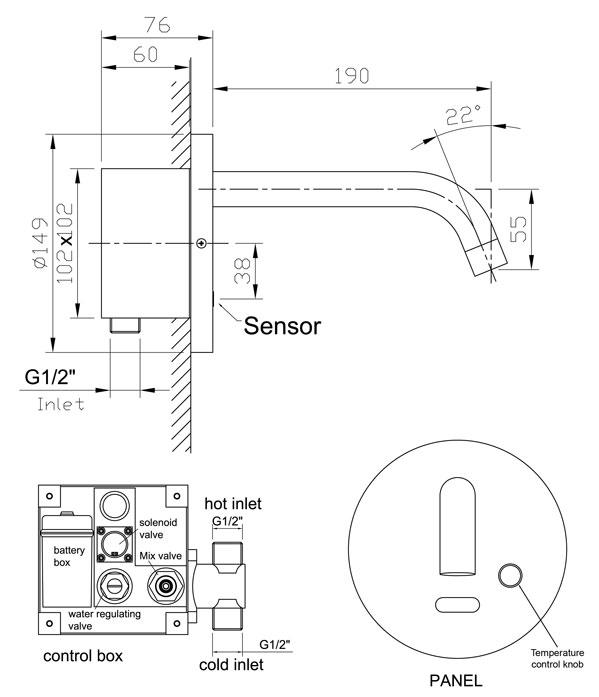 ATW-8304 Dimension