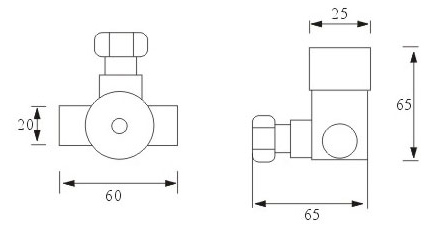 ABV-0012 Blending Valve Dimension